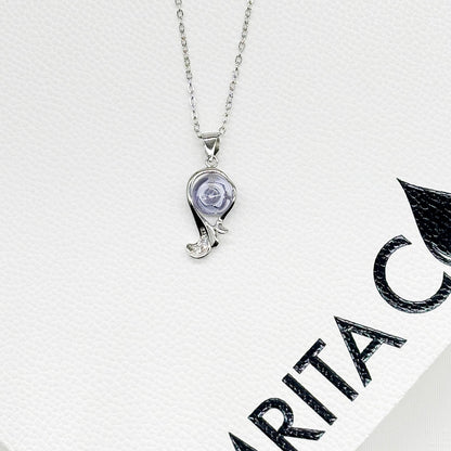Sterling Silver Zodiac Aroma Necklace - Virgo Aug - Sep | Perfect Birthday Gift | Energy & Healing | Diffuse on the go
