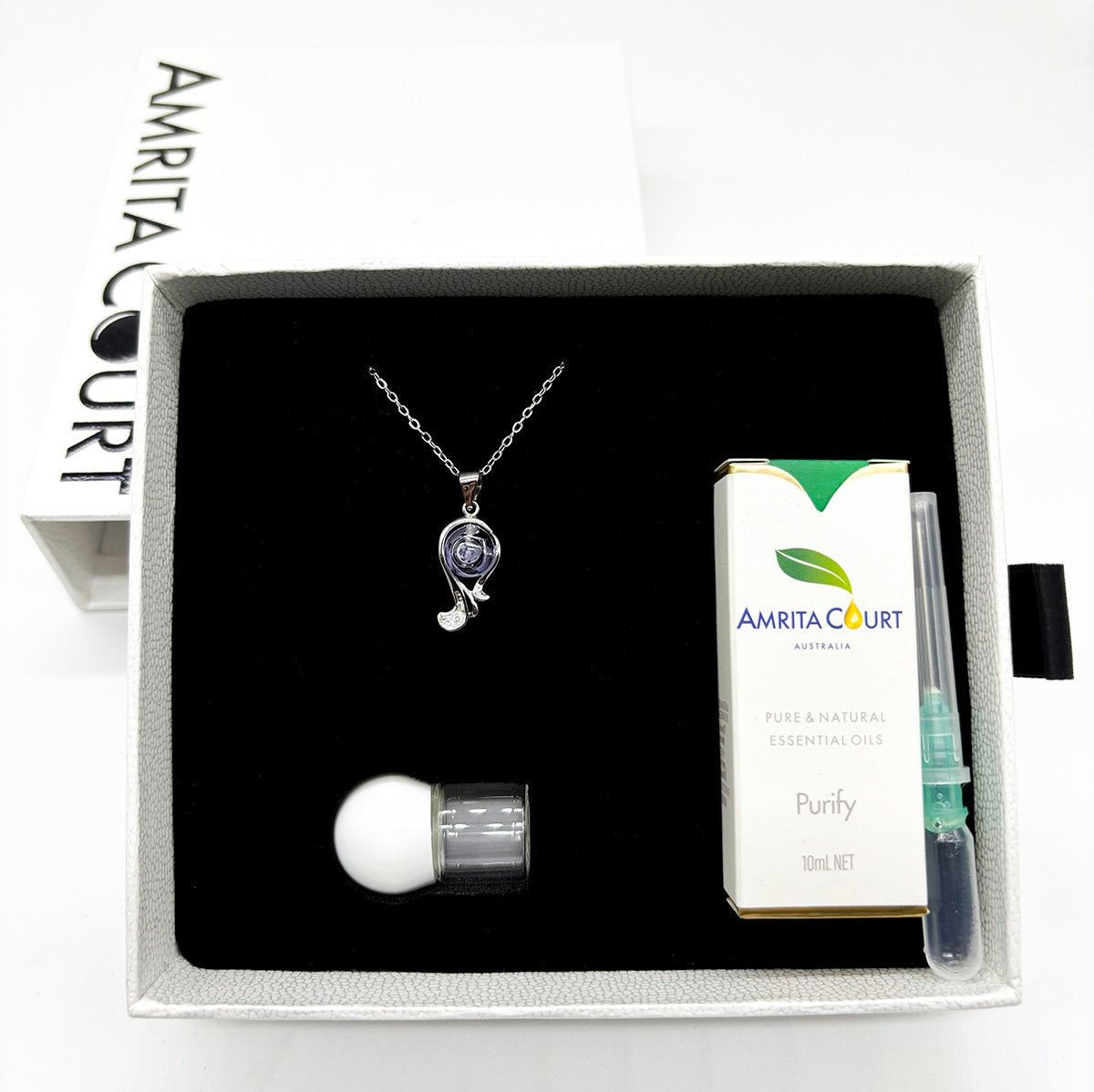 Sterling Silver Zodiac Aroma Necklace - Virgo Aug - Sep | Perfect Birthday Gift | Energy & Healing | Diffuse on the go